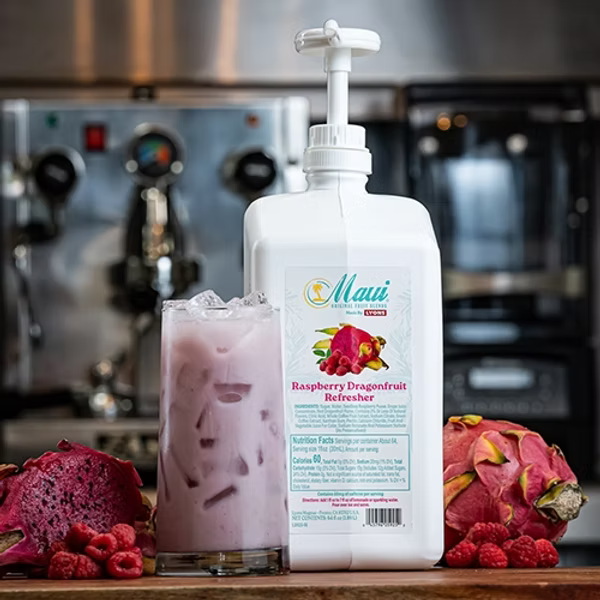 Raspberry Dragonfruit Coconut Milk Refresher