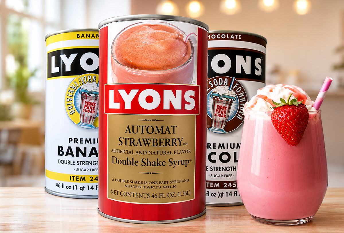 Three cans of Lyon Magnus with strawberry smoothie